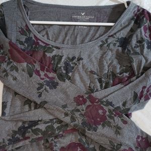 Long sleeve crop top